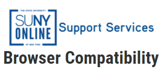 SUNY Online Support Services Browser Compatibility