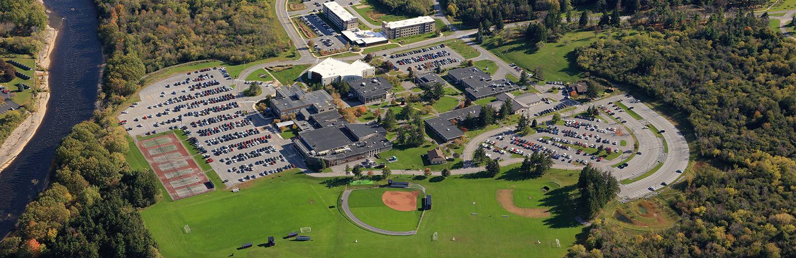 Aerial view of Jefferson Community College campus