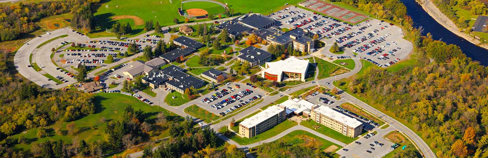 Aerial image of JCC campus