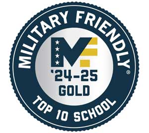 Military Friendly Award for 2024-25 top 10 school