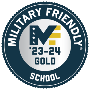 Image of military friendly gold level badge