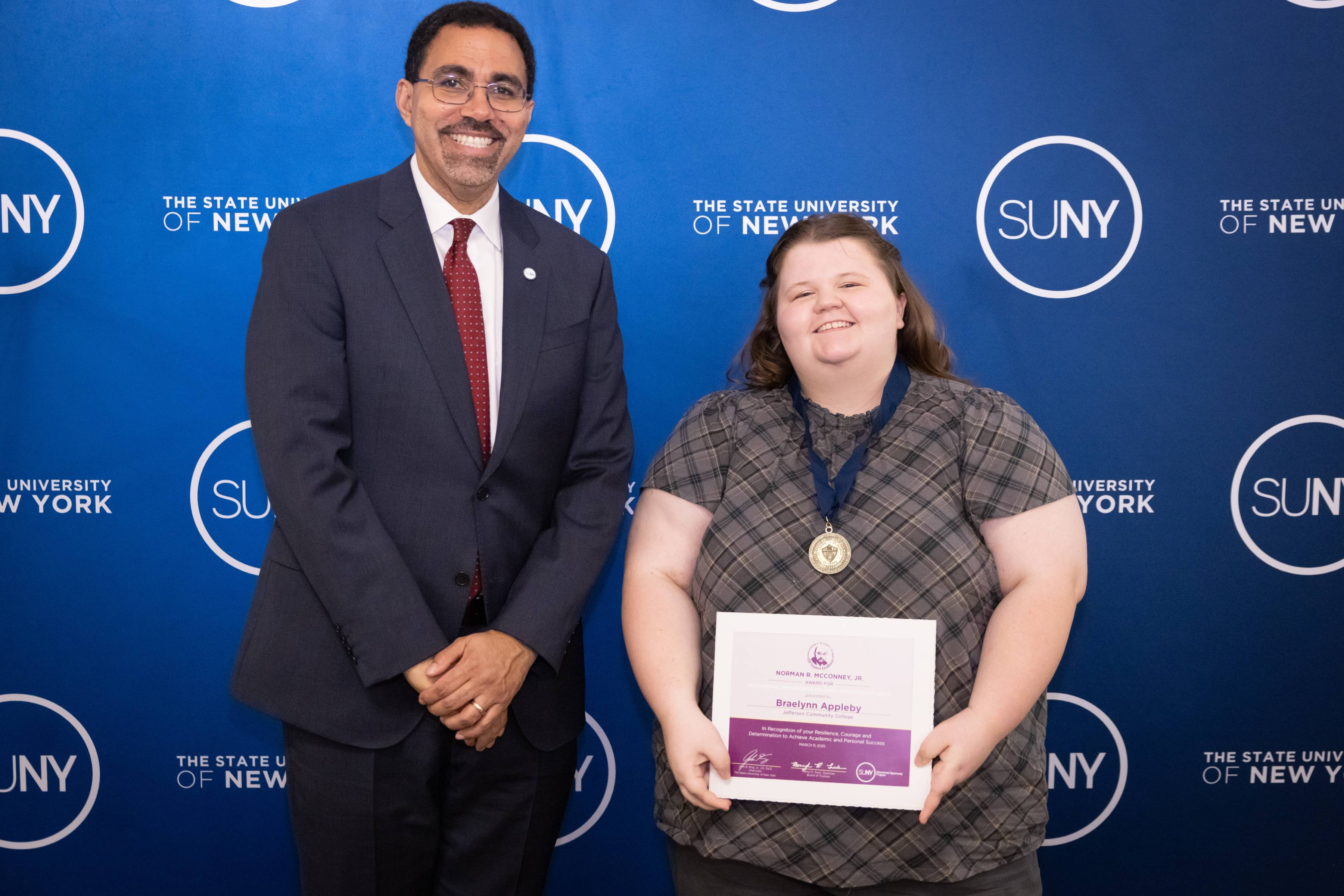 Image of Braelynn Appleby and Chancellor John King