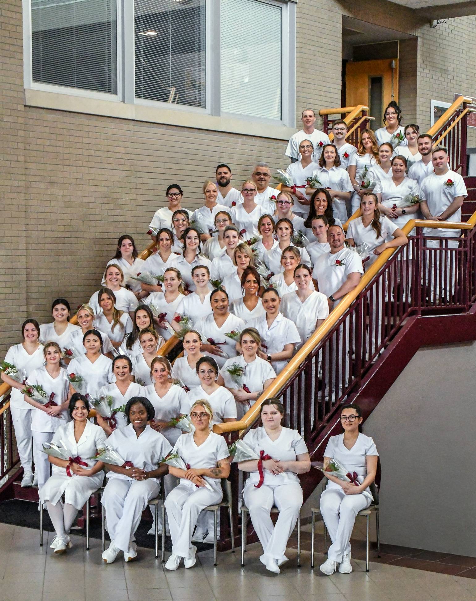 Formal Photo of the Nursing Class at Nurse Pinning