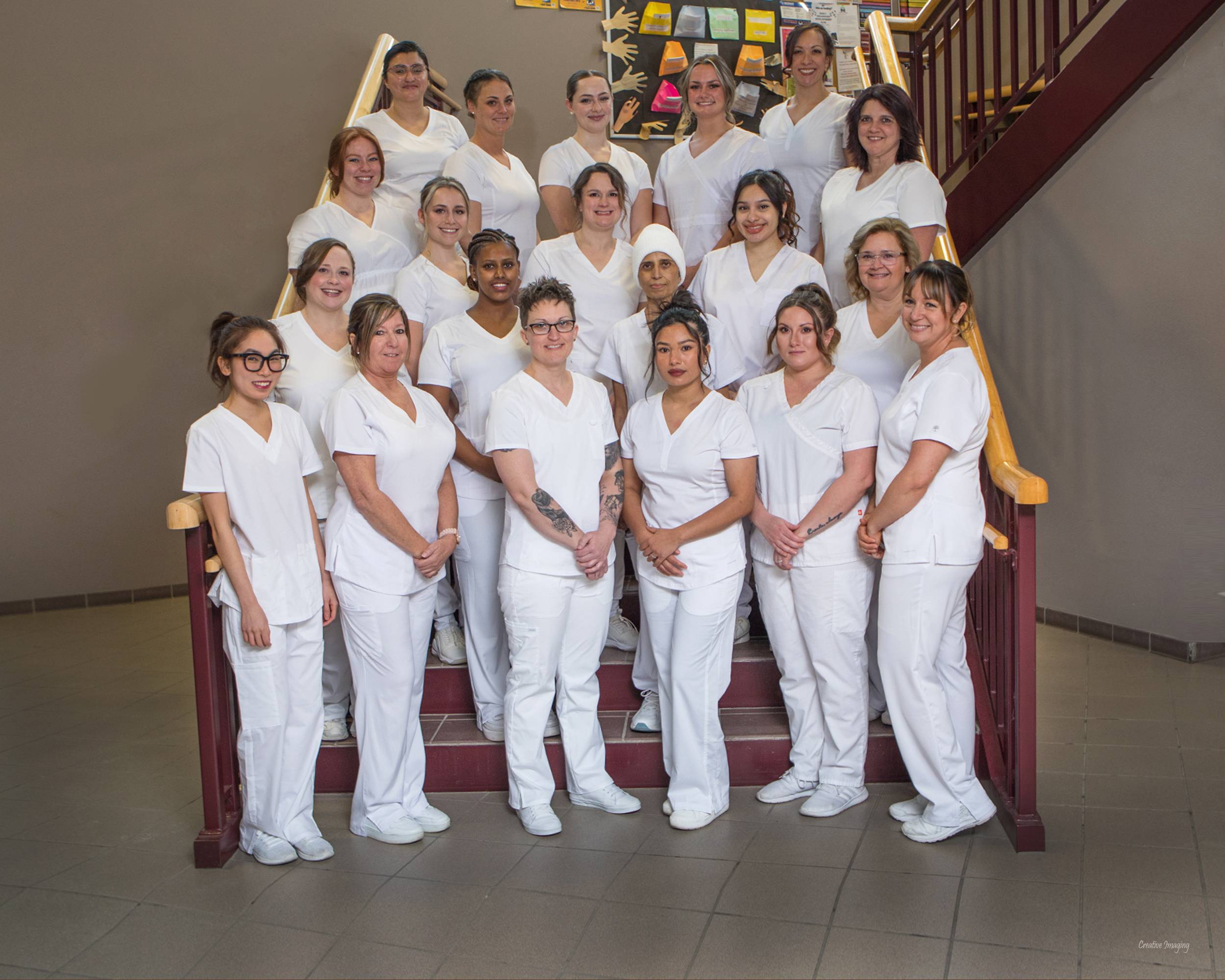 Group photo of nursing graduates