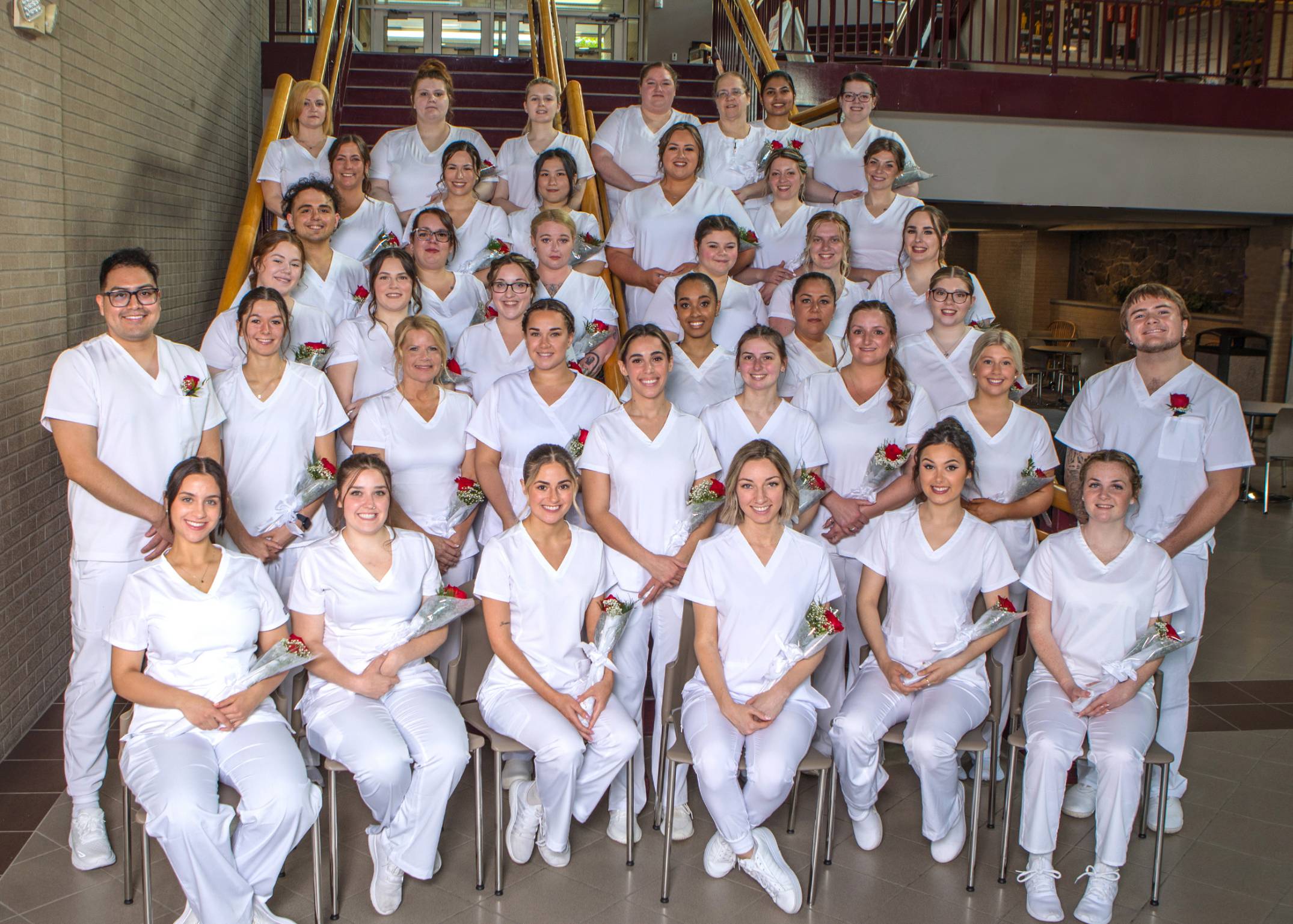 Image of Nursing Students at the Nurse Pinning Ceremony 