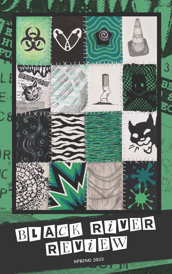 Cover Art depicting mosaic of punk themes. Titled Punk by Jade Ramirez